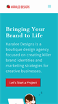 Mobile Screenshot of karaleedesigns.com